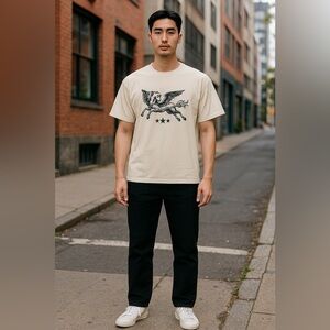 👕 Pacsun Men’s Graphic Tee – Mythical Pegasus Design Men’s Size Small